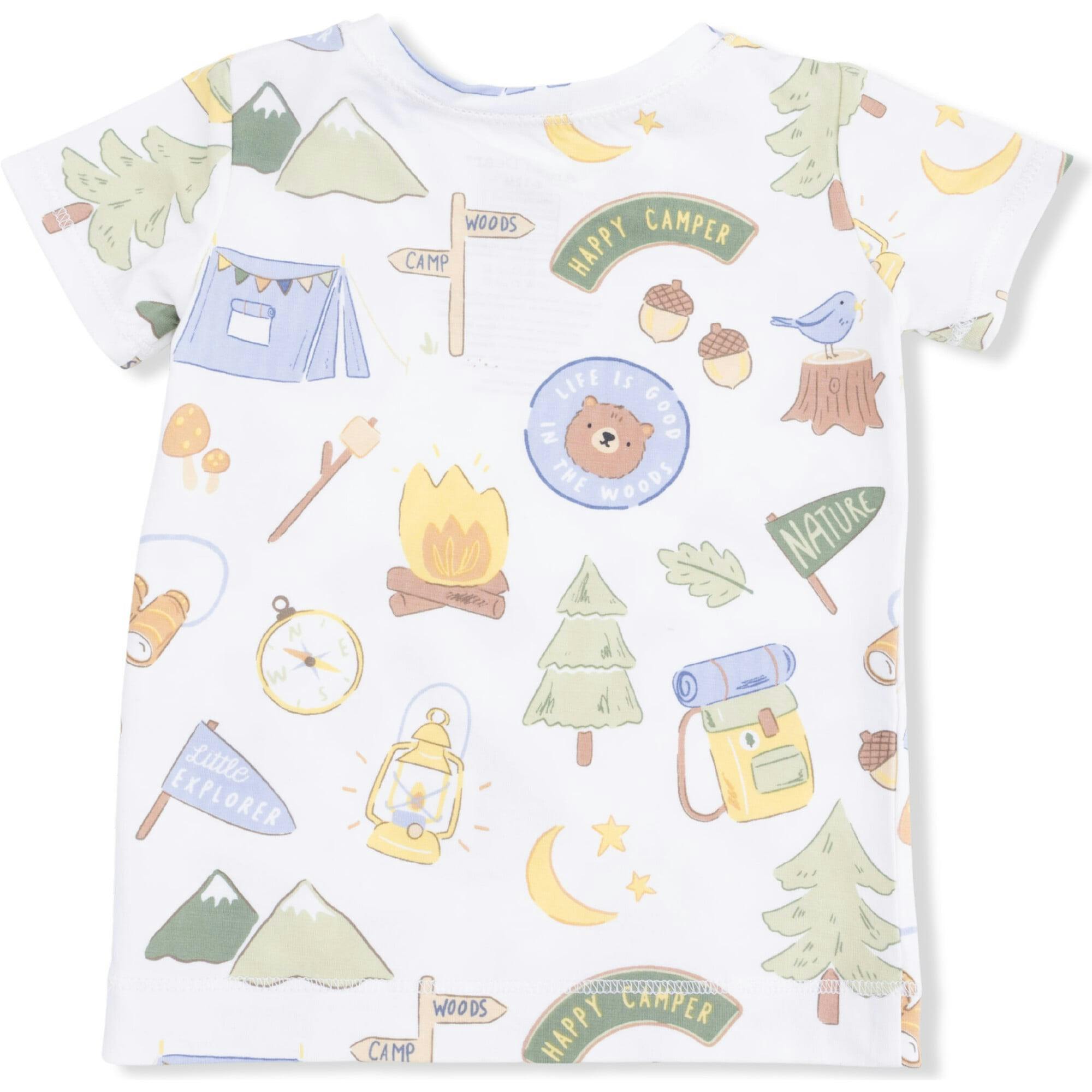 Camping Blue - Short Sleeve Loungewear Set