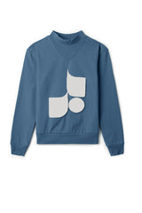 Fennel Neck Sweatshirt Pale Grey Mix