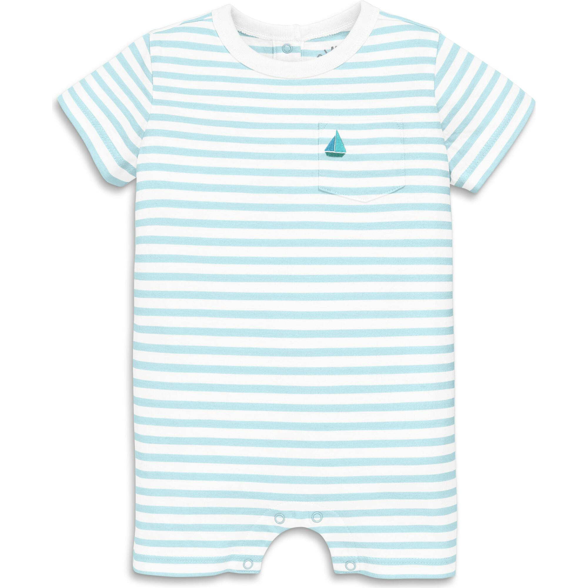Baby embroidered stripe pocket shortie