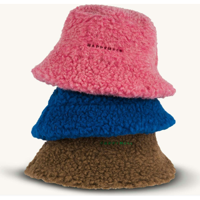 adult merino wool bucket hat - dusty pink