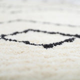 Viktor Braided Tassel Rectangular Rug, Black