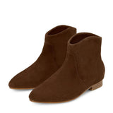 Cassie Velvet Suede Pointed Toe Ankle Boots