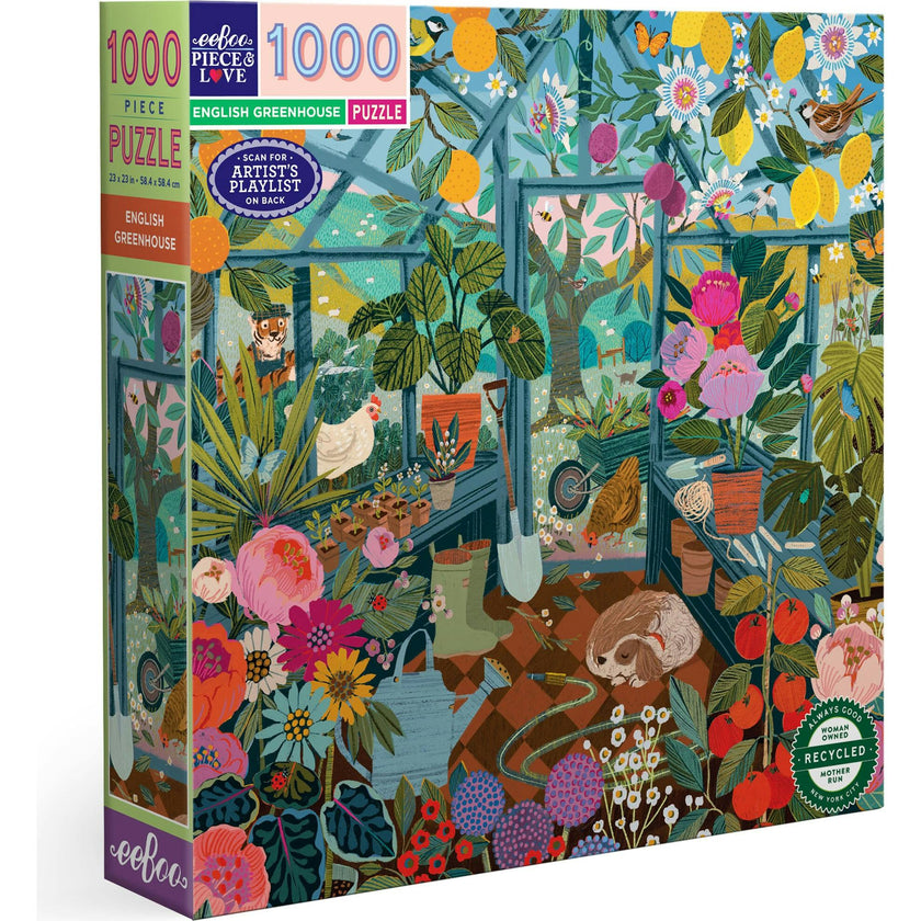 Piece&Love: English Greenhouse - 1000 pc Puzzle
