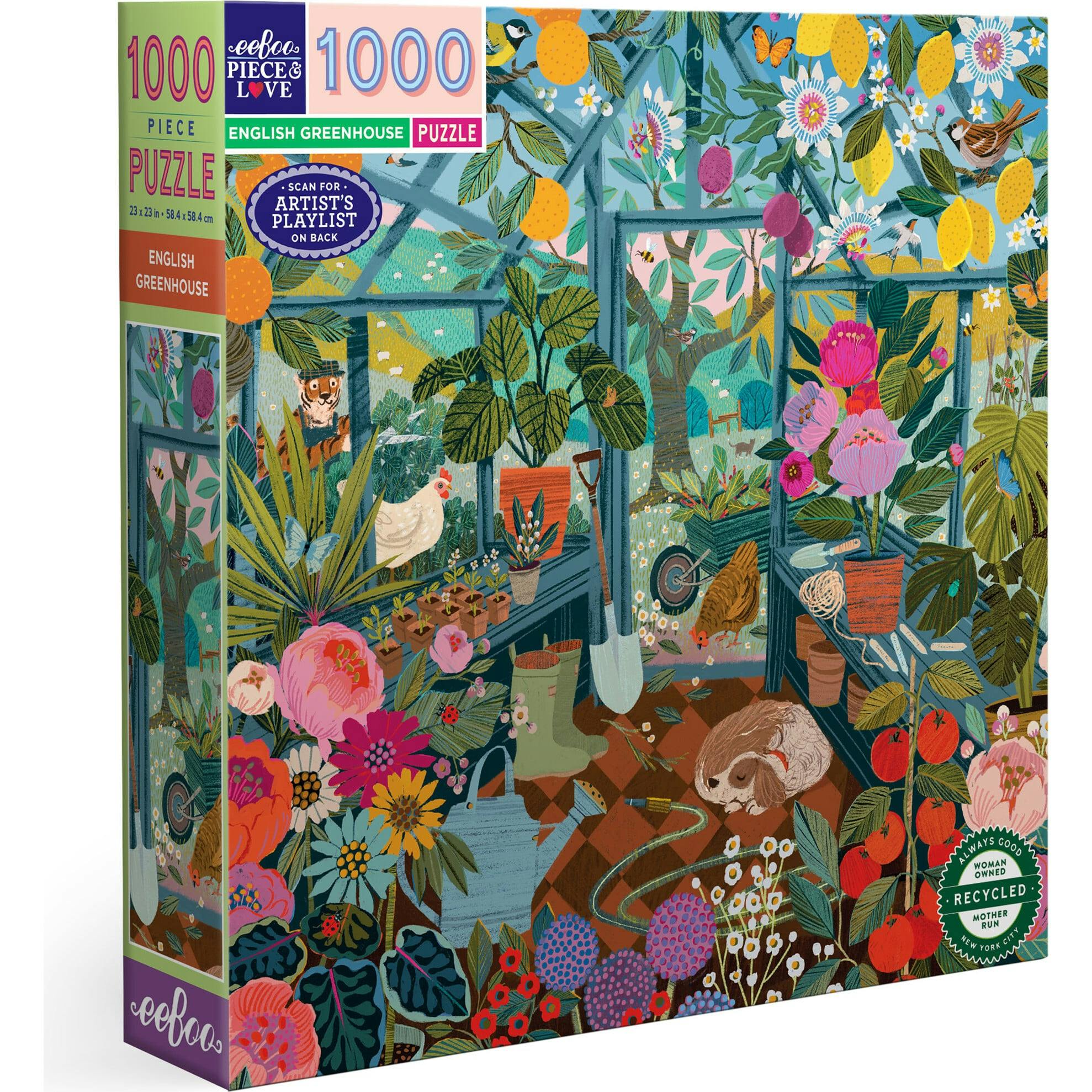 Piece&Love: English Greenhouse - 1000 pc Puzzle