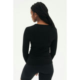 Louise Rib Long Sleeve - Black