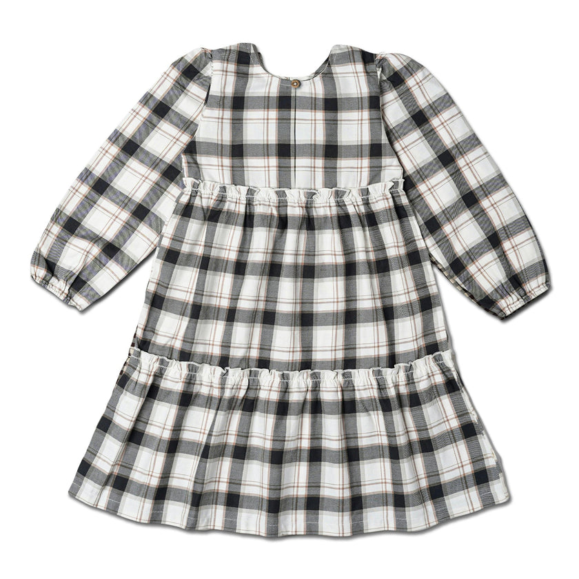 Organic Long Sleeve Tiered Dress