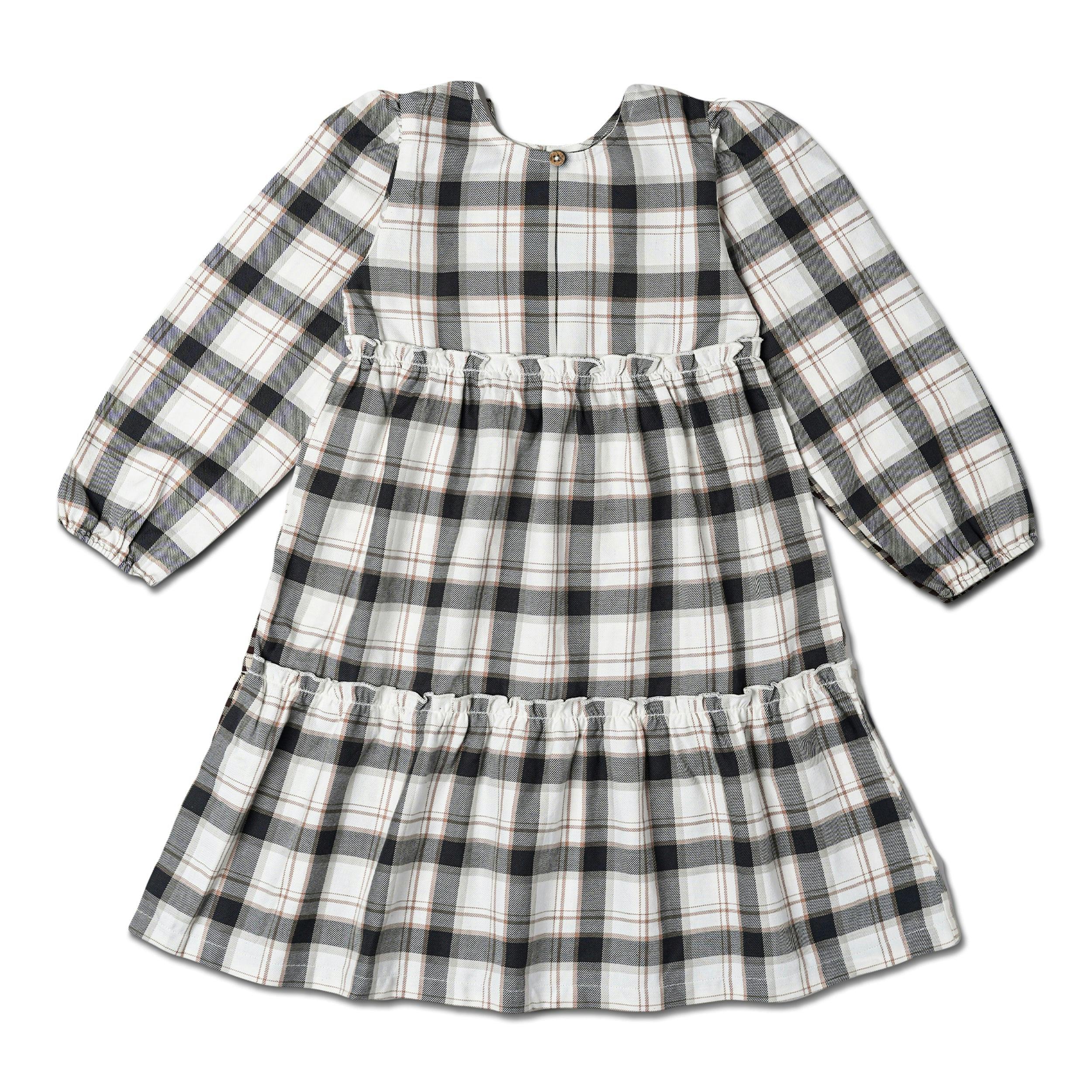 Organic Long Sleeve Tiered Dress