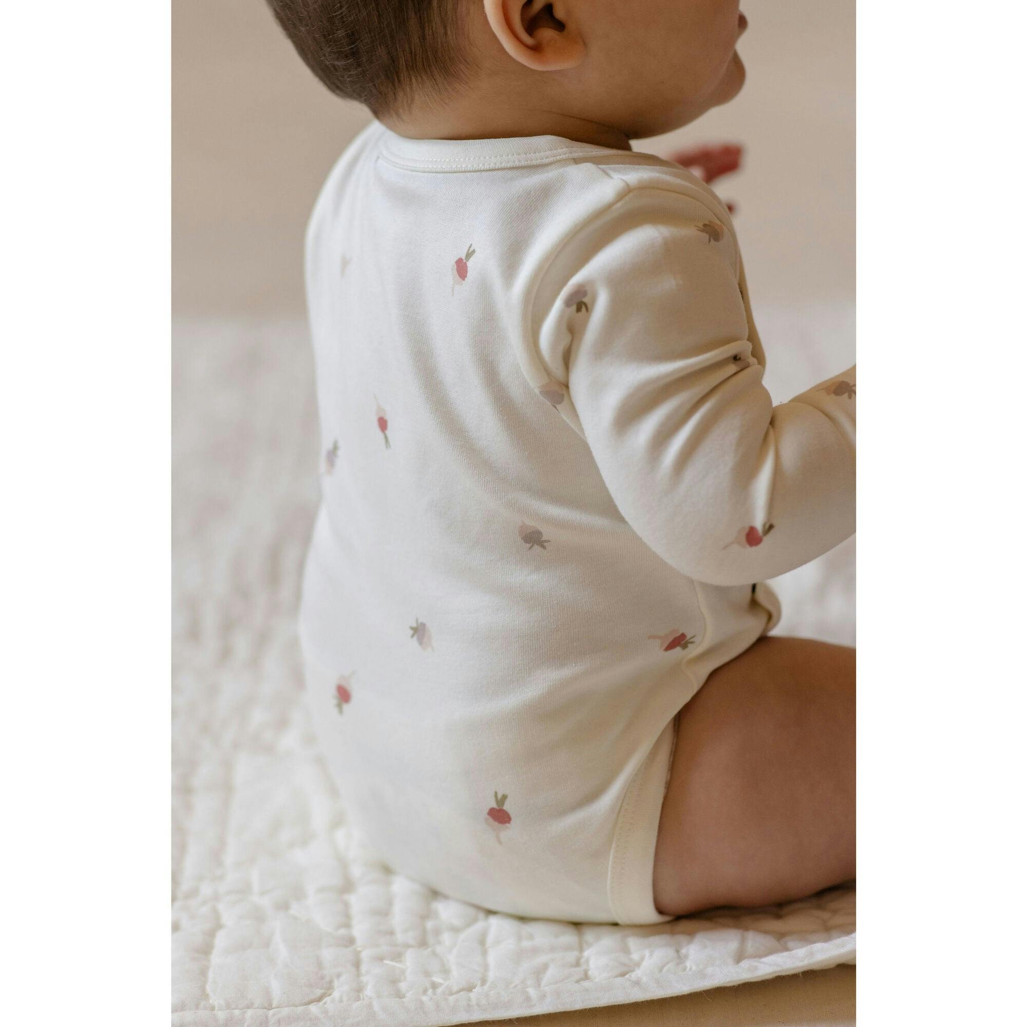 Tiny Turnip Long Sleeve Kimono One-Piece, Prints
