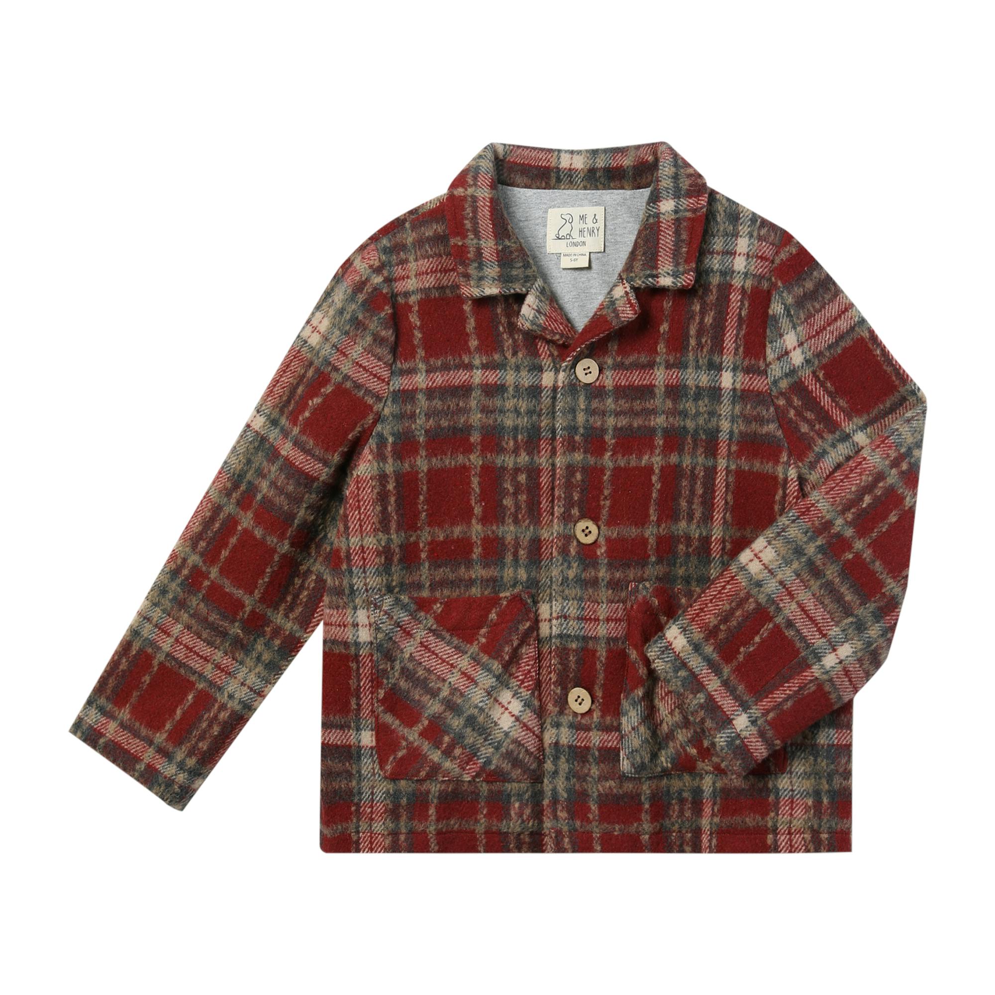 ADOBE Red plaid jacket