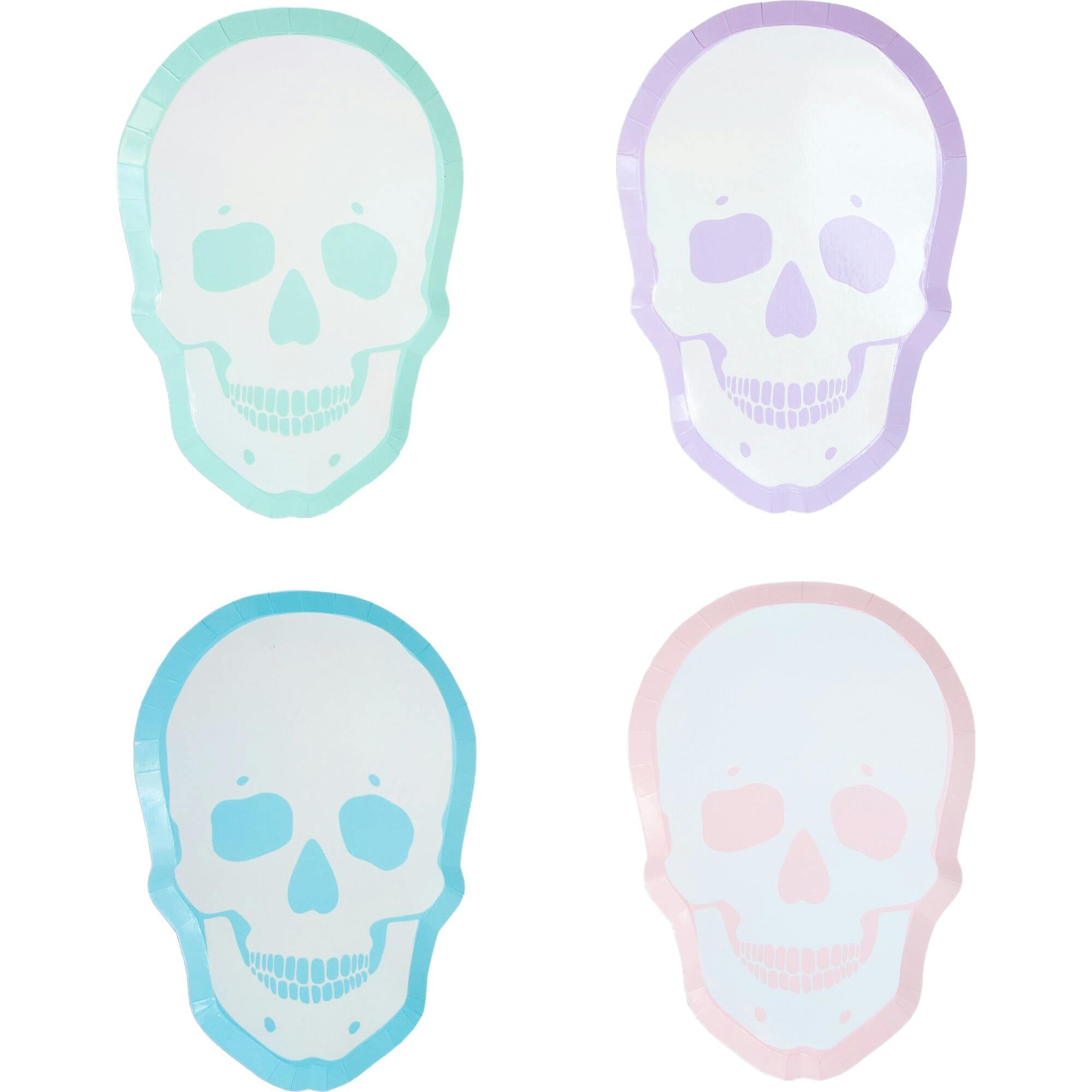 Pastel Skull Dinner Plates