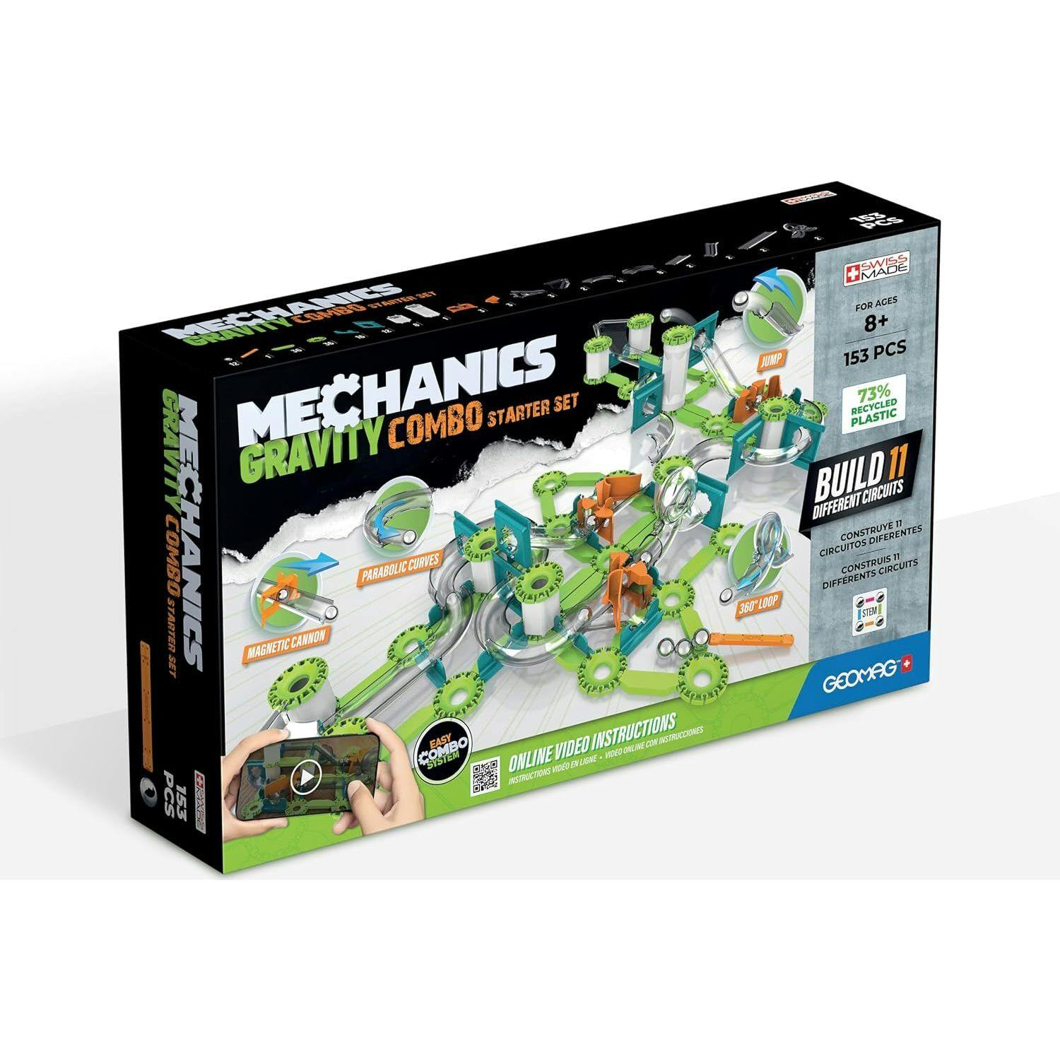 Geomag™ Mechanics 153 piece Gravity Combo Building Set - 8+ Y