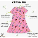 PAW Patrol: Varsity Pink Bamboo Girls' Short Sleeve Dress