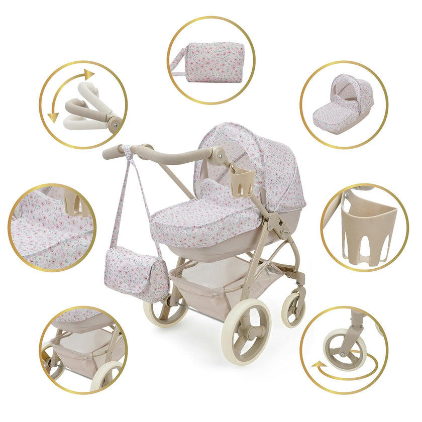 Little Flora: 2-In-1 Doll Pram - Bella