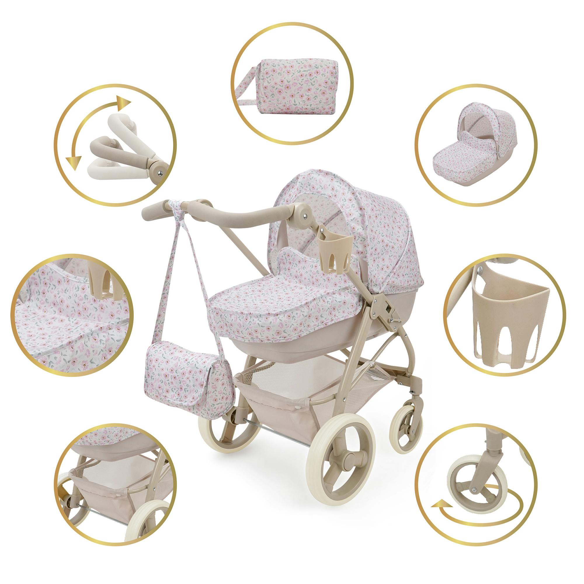 Little Flora: 2-In-1 Doll Pram - Bella