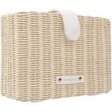 Insulated Small Wicker Snack Clutch