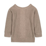 Organic Boatneck Cable Sweater