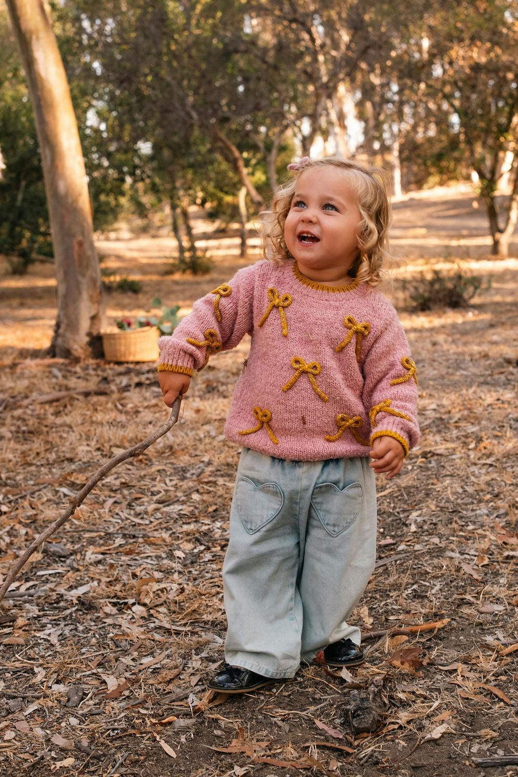 Bow Sweater in Stardust