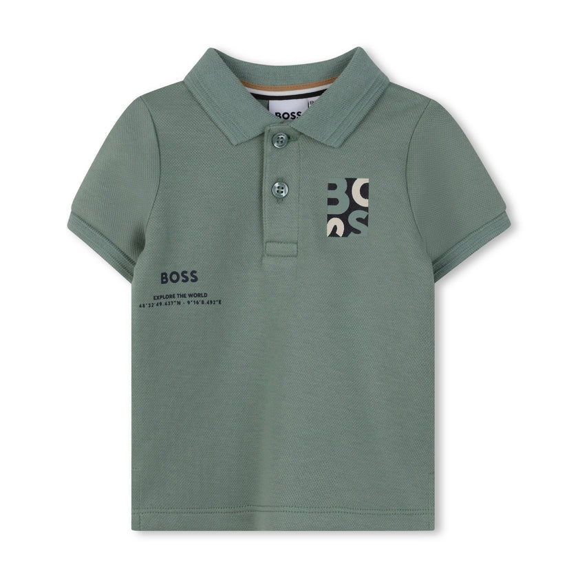 Muted Green Explorer Short Sleeve Polo