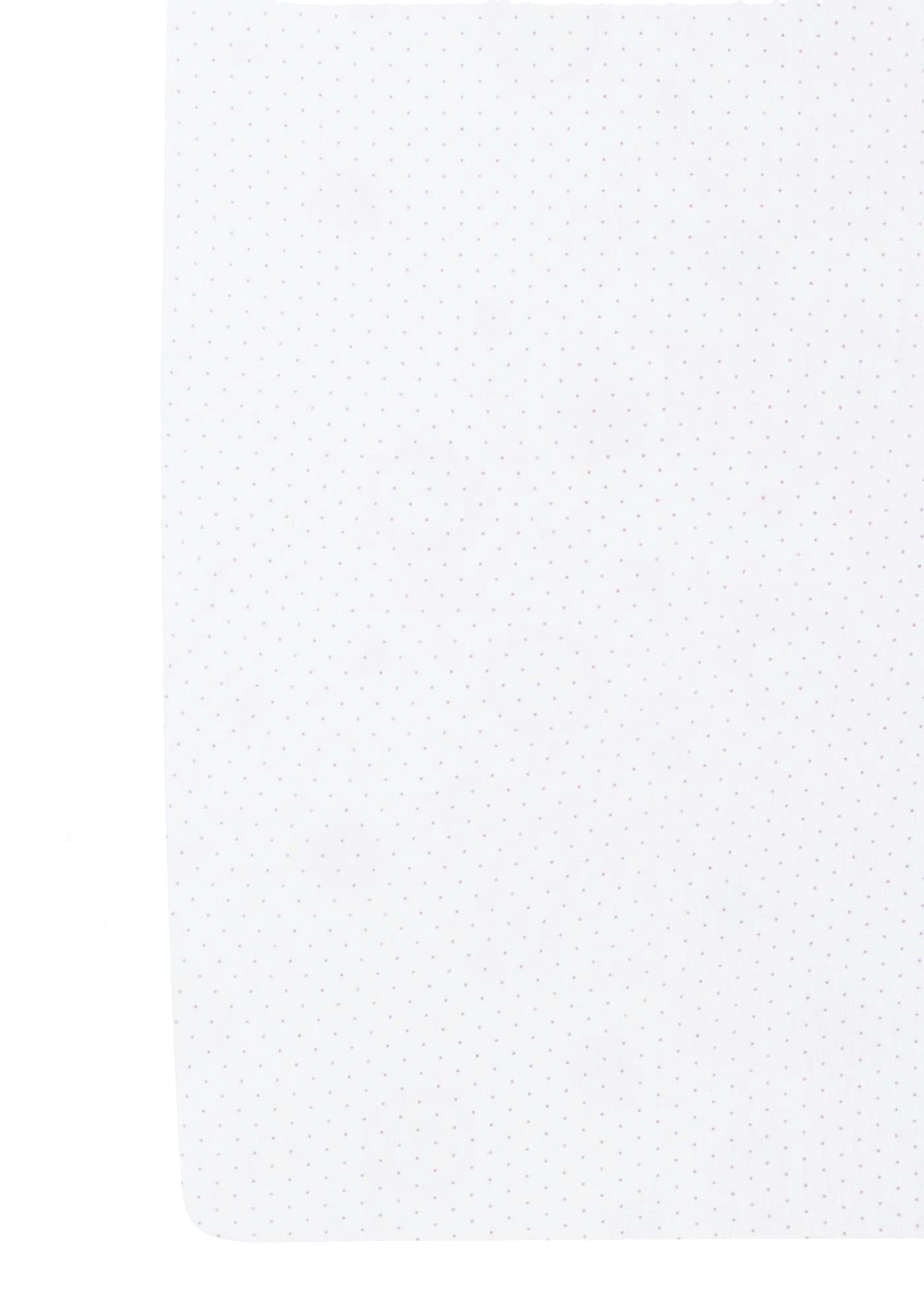 Pima Crib Sheet - Pink Micro Dot