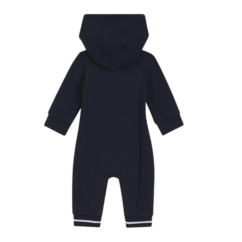 Navy Hooded All In One Jumpsuit