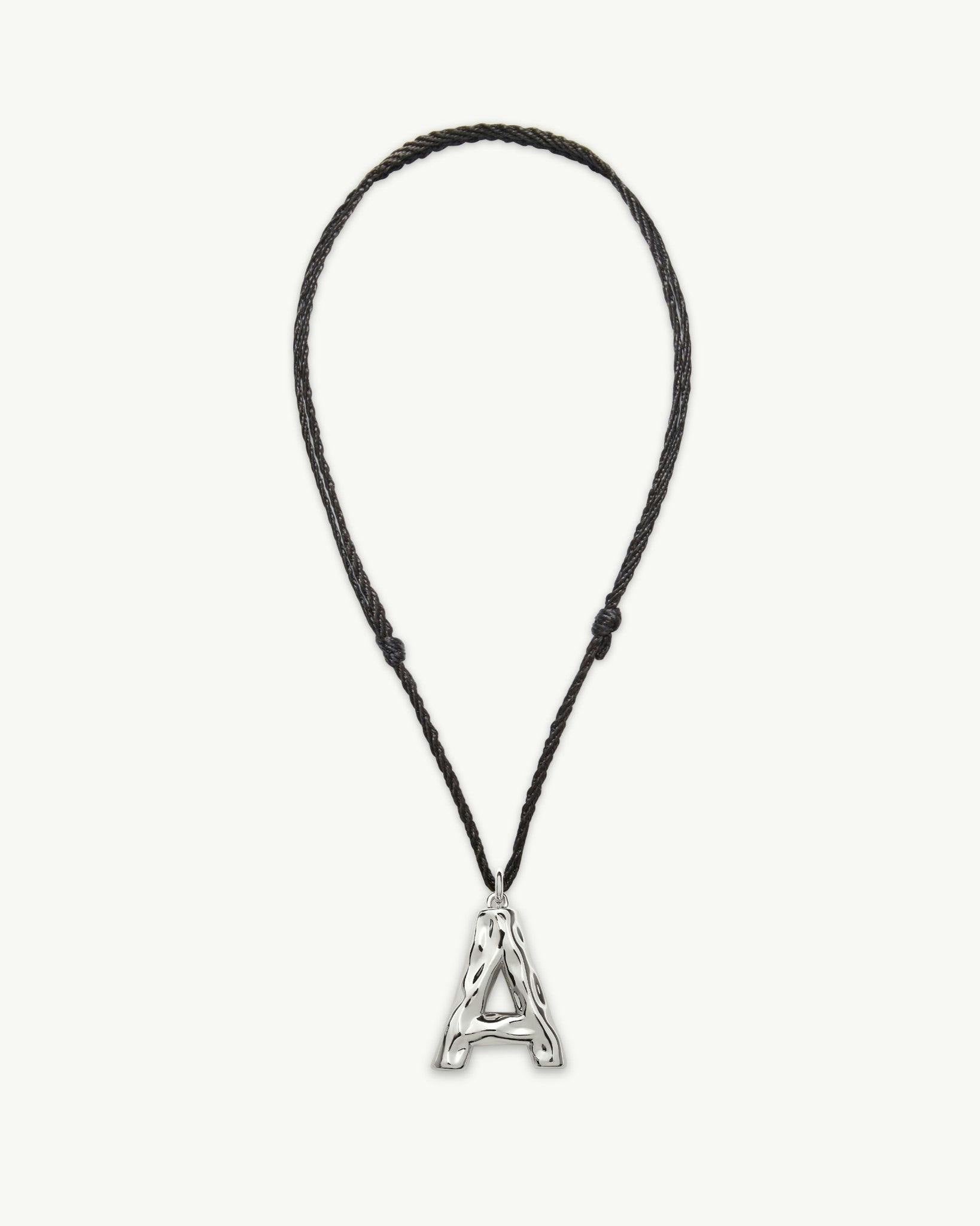 Grande Monogram Necklace in Silver