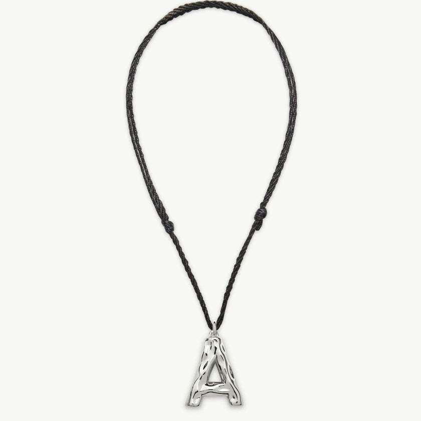 Grande Monogram Necklace in Silver