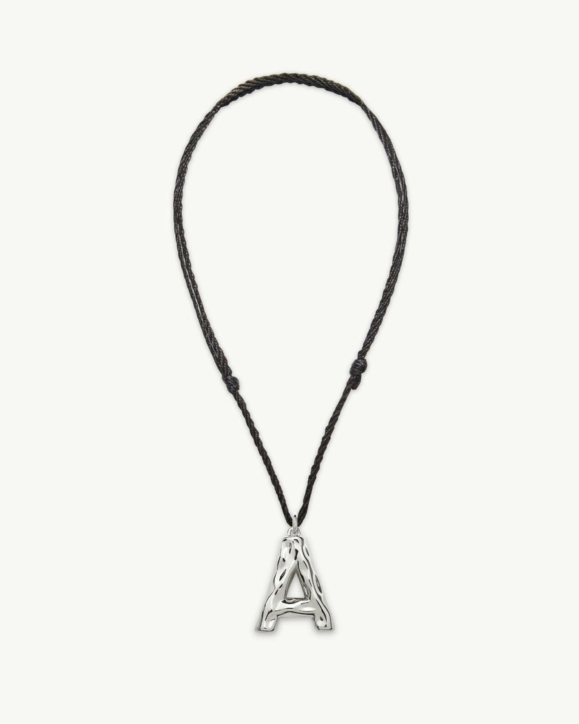 Grande Monogram Necklace in Silver