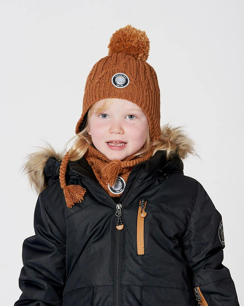Lined Winter Hat with Pompom
