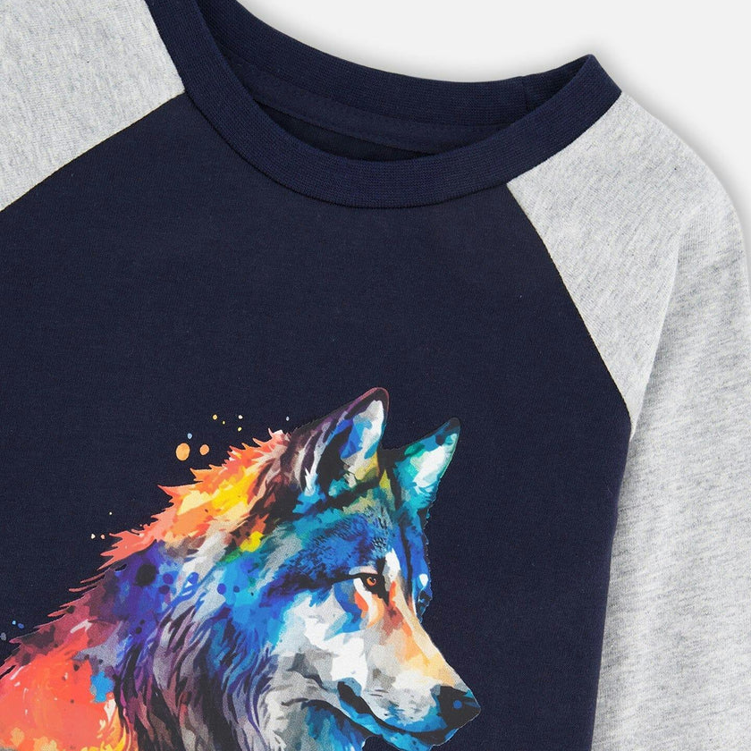 Long Raglan Sleeve Jersey Tee