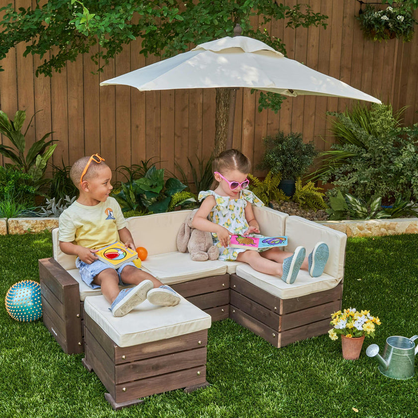 kids patio umbrella Outdoor Table and Chair Set with Umbrella, Foldable Toddler Set Best Choice Products sized seating that promotes collaboration during creative sessions Costway Kids Picnic Table with