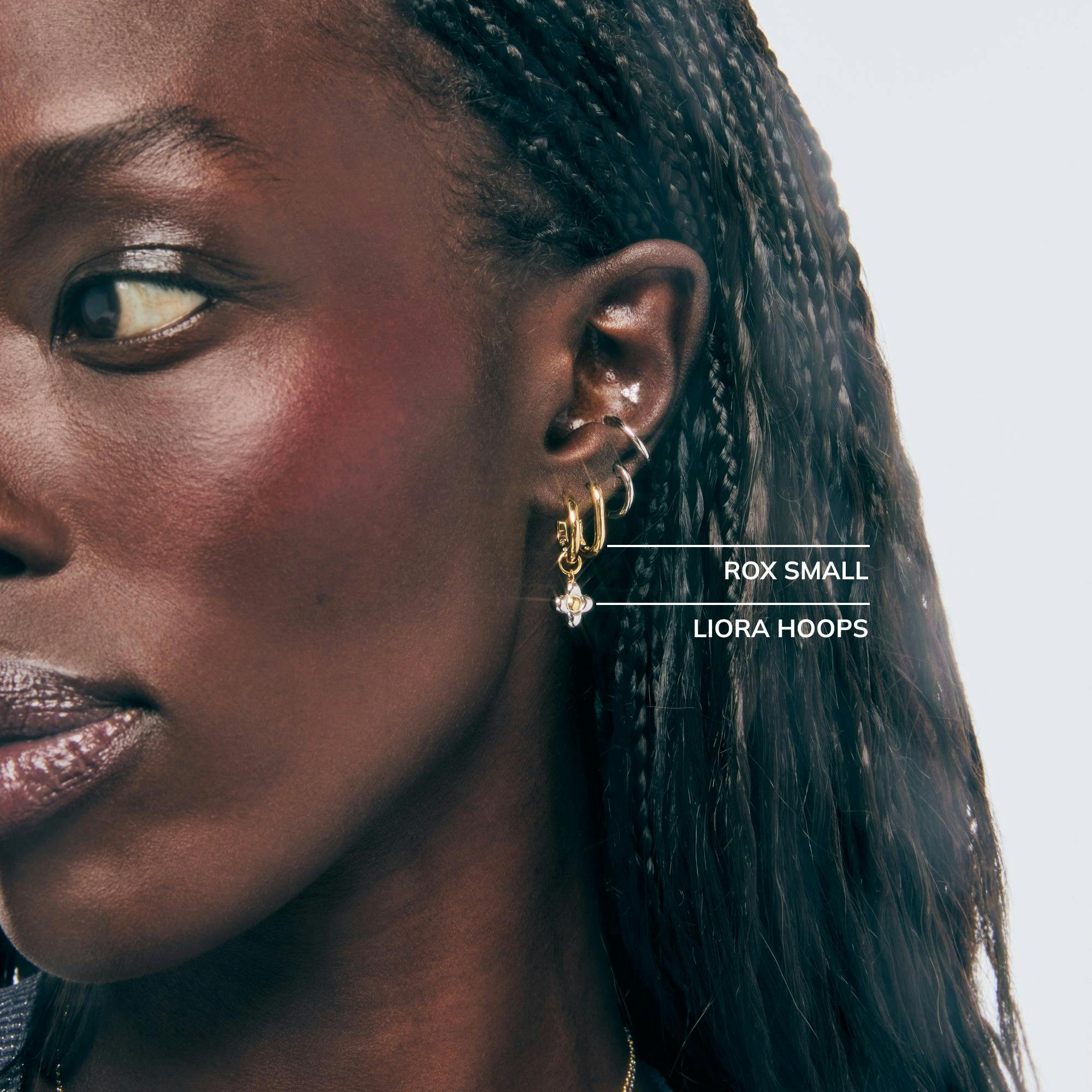 Flower Earrings - Liora Hoops