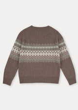 The Nocciola Jacquard Crew