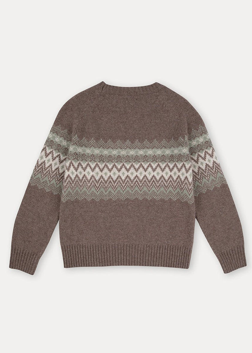 The Nocciola Jacquard Crew