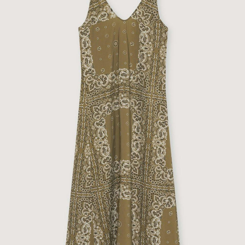 Waterlily Woman Dress Bandana Print