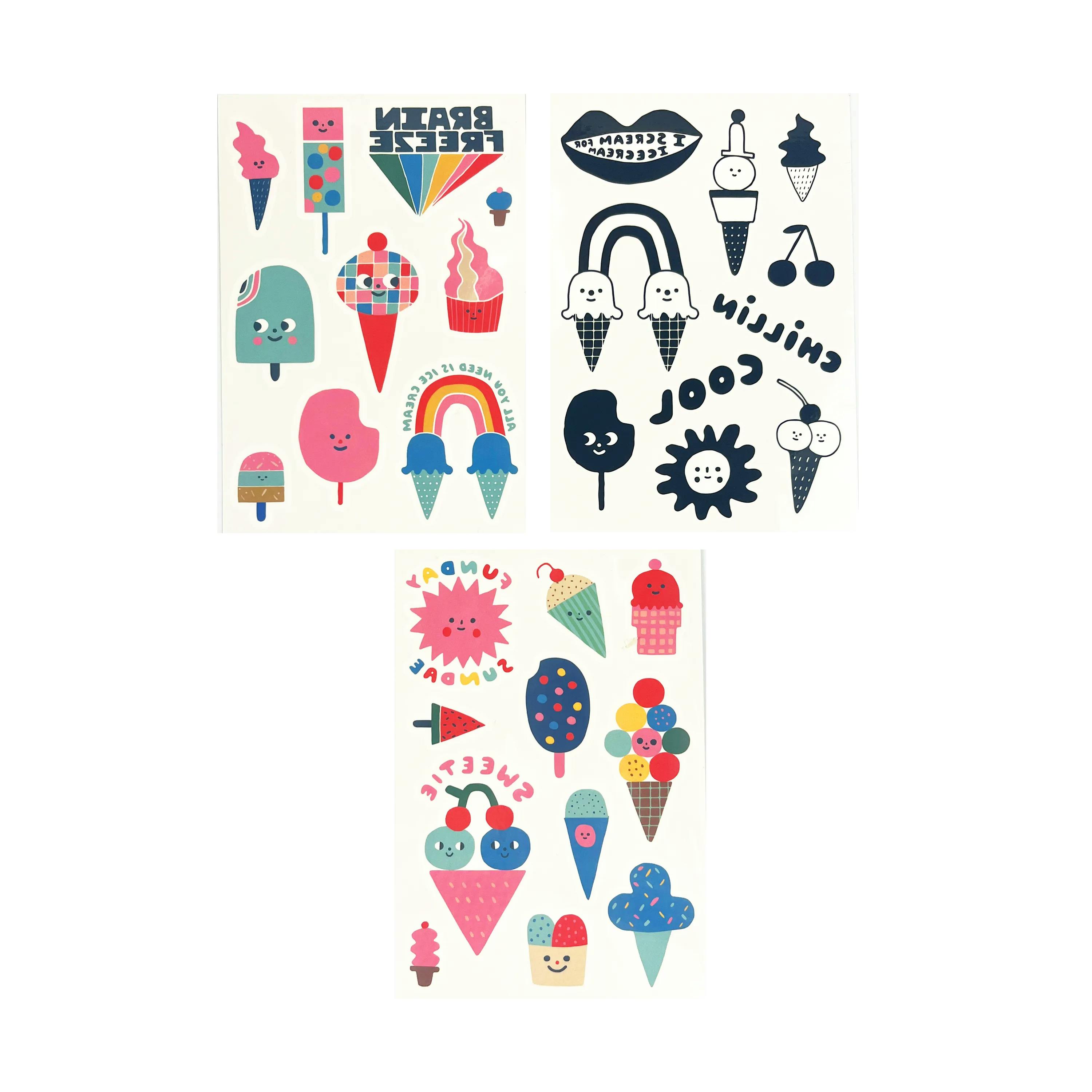 Tattoo-Palooza x Suzy Ultman: Temporary Tattoos Mini Pack - Ice Cream Party