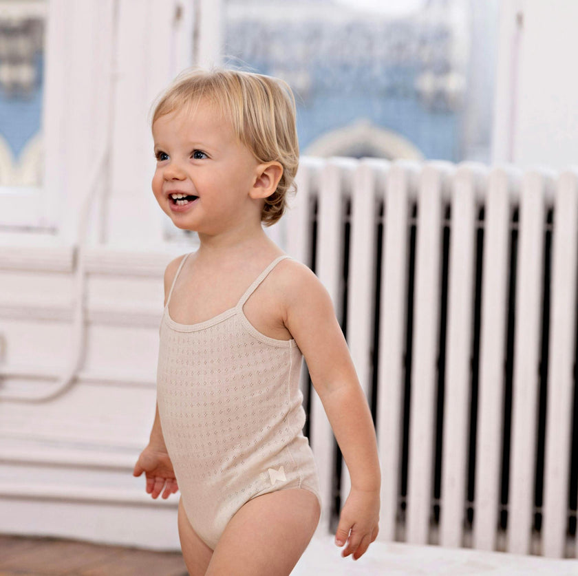 Pointelle Boys Tank Bodysuits