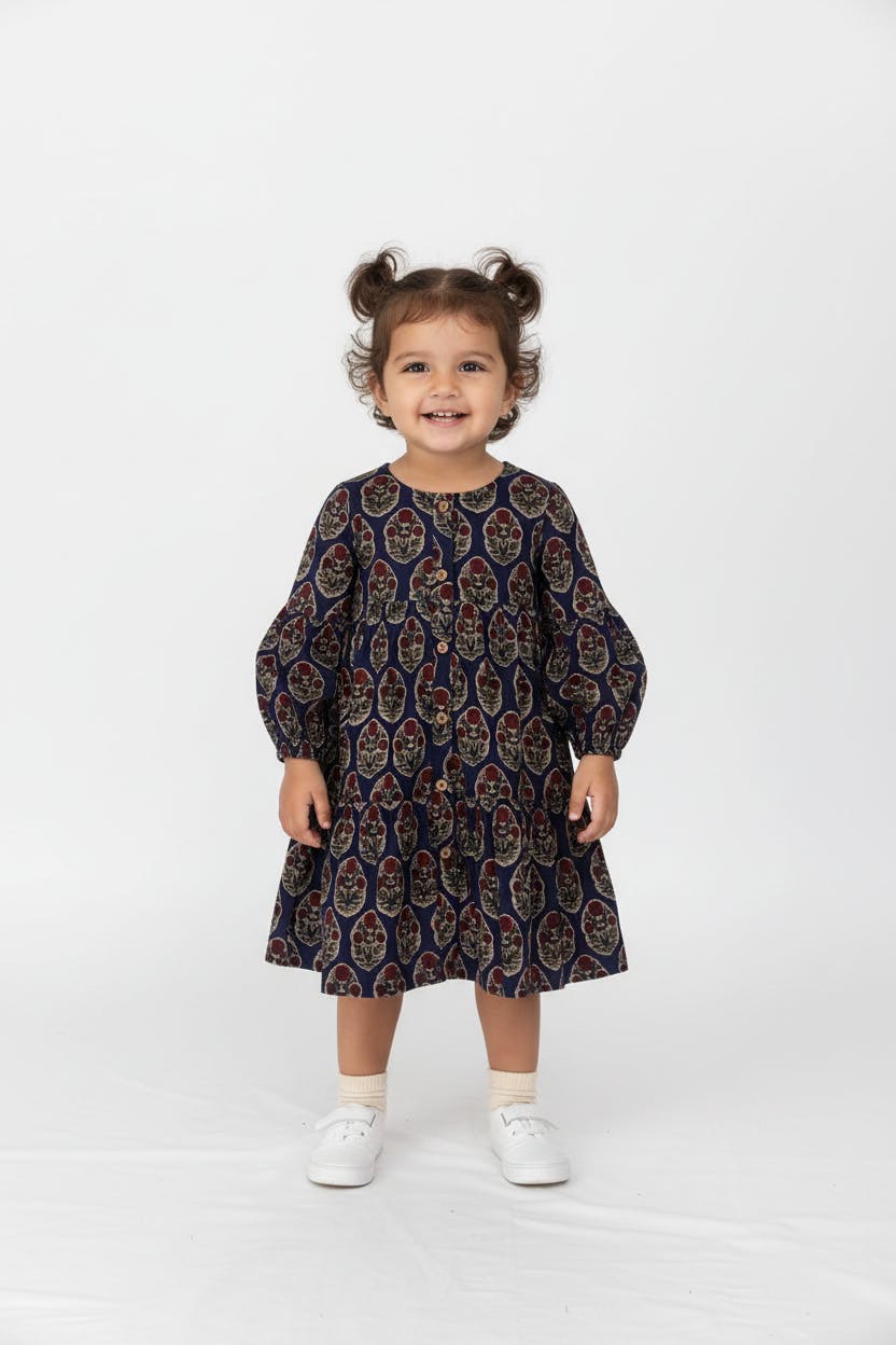 Jaipur Bloom Tiered Shirt Dress