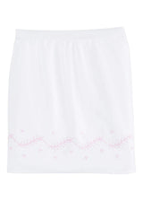 Embroidered Crib Skirt - Blush