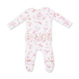 Ballet Toile - 2 Way Ruffle Back Zipper Footie