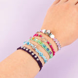 Rainbow DIY Bling Bracelets Kit - Create 5 Unique Cord Charm Bracelets