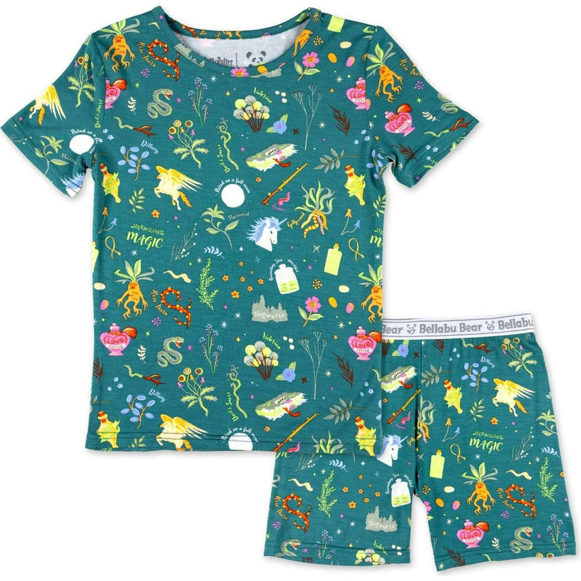 Mandrakes Potions & Herbs Bamboo Kids Pajama Short Set