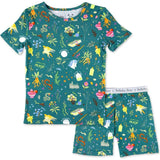 Mandrakes Potions & Herbs Bamboo Kids Pajama Short Set