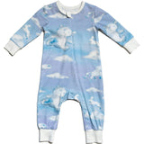 Baby Parker Print Long Sleeve Zippy One-Piece Bodysuit