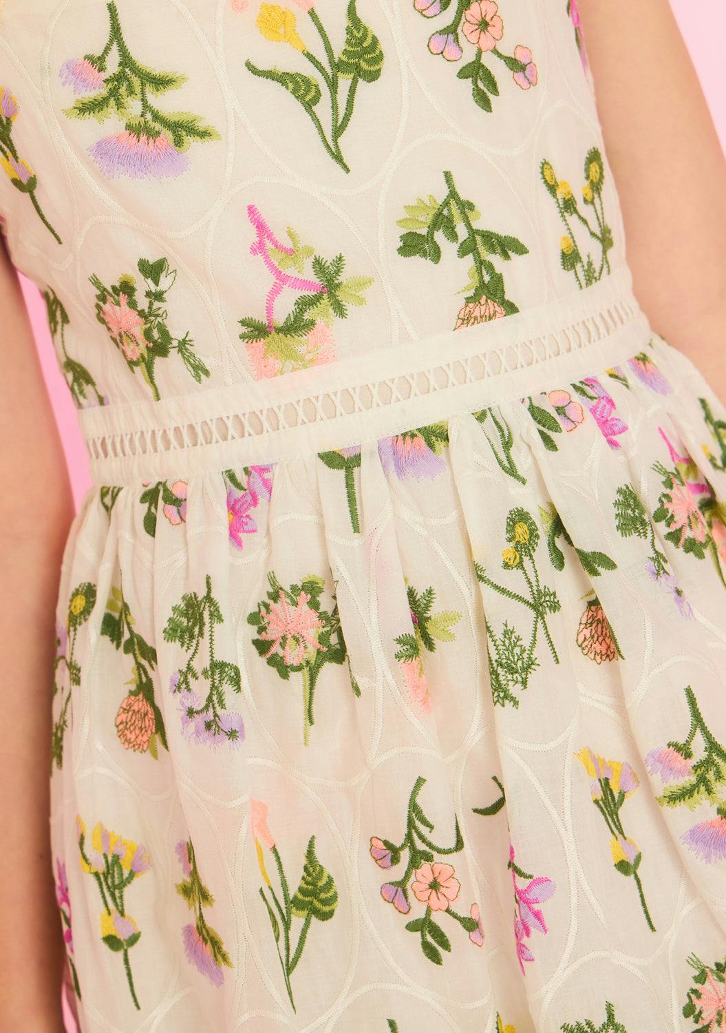 Emely Embroidered Mini Dress