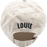 Custom Embroidered Dog Outline Hat, Natural