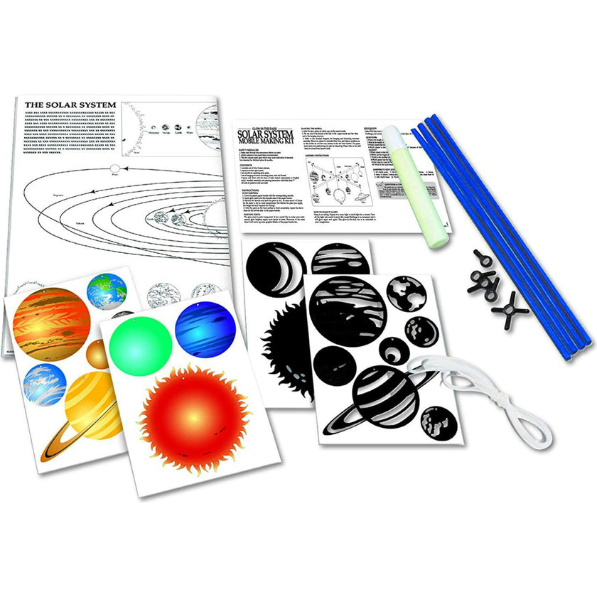 4M Glow-in-the-Dark Solar System Mobile Making Kit