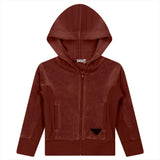 Velour Hoody Cardigan