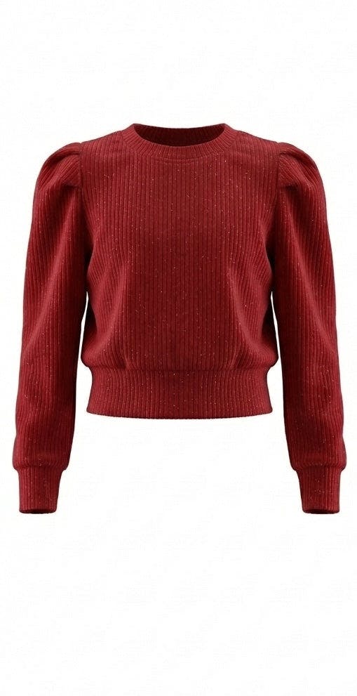 Peyton Top Red Velour