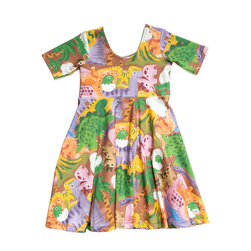 Reese Print Scoop Neck Dress