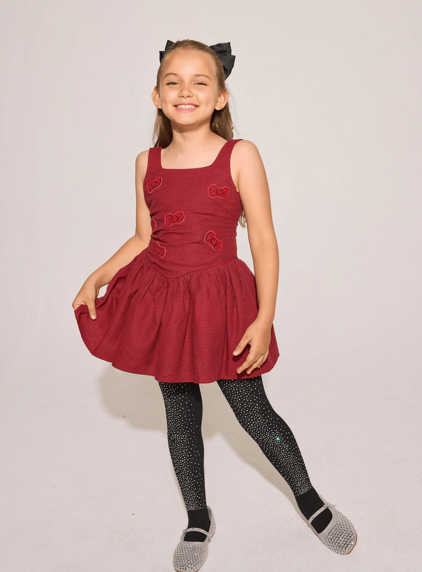 Houndstooth Bow Dress